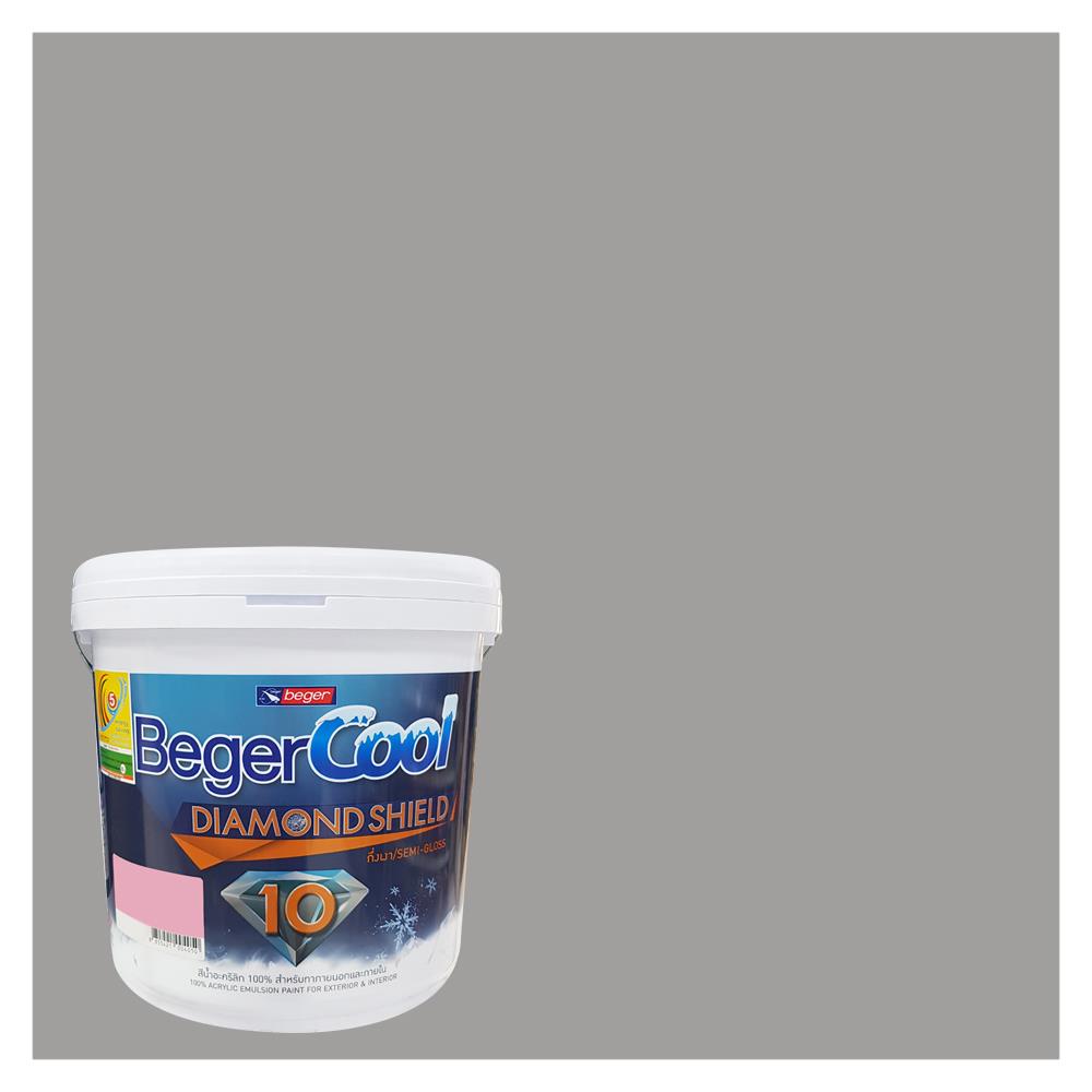 สีน้ำทาภายนอก ชนิดกึ่งเงา BEGER COOL DIAMONDSHIELD 10 140-3 สี ANTIQUE PEWTER 9 ลิตร