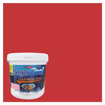 สีน้ำทาภายนอก ชนิดกึ่งเงา BEGER COOL DIAMONDSHIELD 10 115-6 สี SPRING COSMOS 9 ลิตร