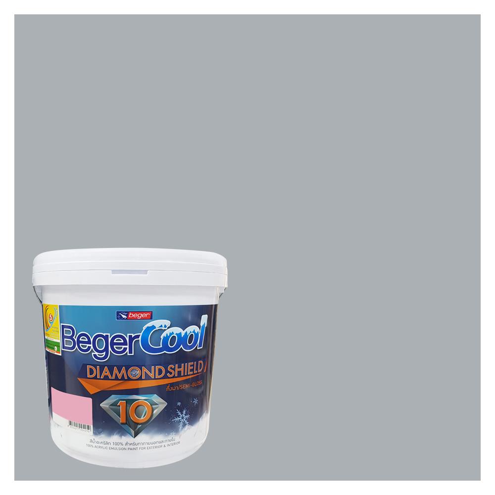 สีน้ำทาภายนอก ชนิดกึ่งเงา BEGER COOL DIAMONDSHIELD 10 135-3 สี MINERAL MINE 9 ลิตร