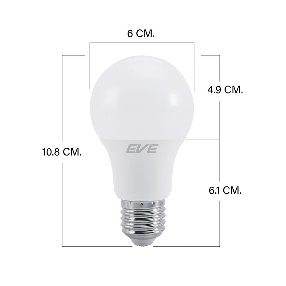 หลอด LED EVE A60 LT GEN 2 7 วัตต์ DAYLIGHT E27 แพ็ก 2 ชิ้น