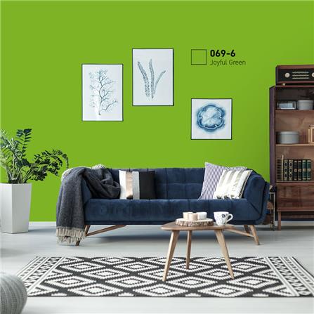 สีน้ำทาภายนอก ชนิดกึ่งเงา BEGER COOL DIAMONDSHIELD 10 069-6 สี JOYFUL GREEN 9 ลิตร_1