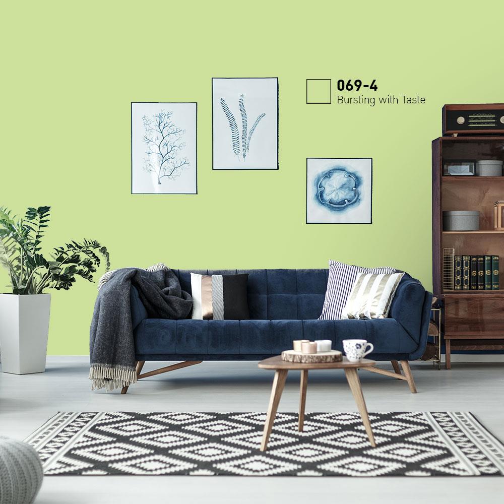 สีน้ำทาภายนอก BEGER COOL DIAMONDSHIELD 10 #069-4 สี BURSTING WITH TASTE กึ่งเงา 9 ลิตร