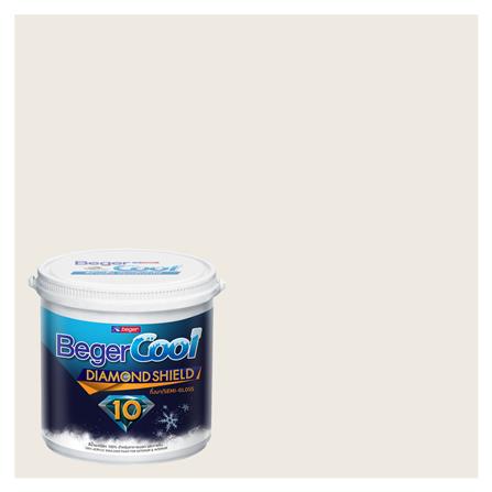 สีน้ำทาภายนอก BEGER COOL DIAMONDSHIELD 10 สี GRACE'S SMILE #OW-3-2 กึ่งเงา 9 ลิตร