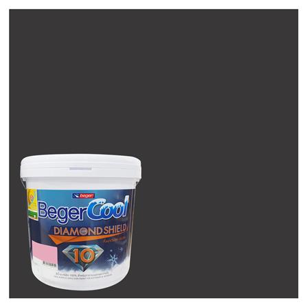 สีน้ำทาภายนอก ชนิดกึ่งเงา BEGER COOL DIAMONDSHIELD 10 135-6 สี BIG BEN 9 ลิตร