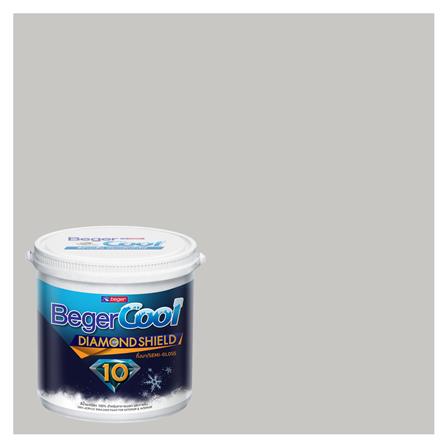 สีน้ำทาภายนอก BEGER COOL DIAMONDSHIELD 10 #141-2 สี SILVER SIDE กึ่งเงา 9 ลิตร