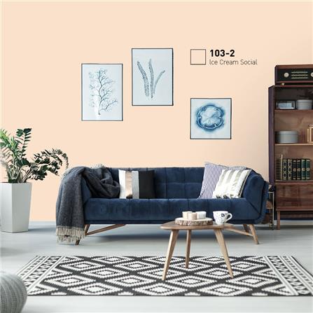 สีน้ำทาภายนอก ชนิดกึ่งเงา BEGERCOOL DIAMONDSHIELD 10 103-2 สี ICE CREAM SOCIAL 9 ลิตร_1