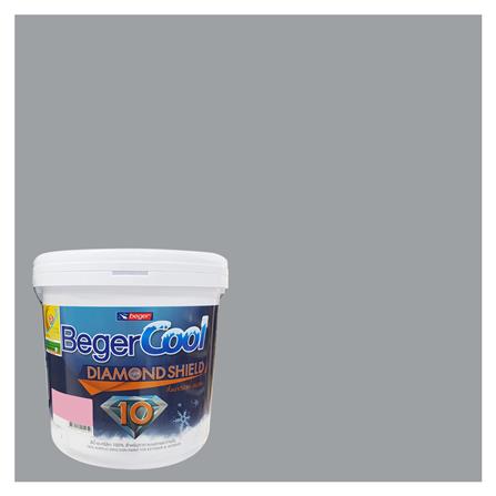 สีน้ำทาภายนอก ชนิดกึ่งเงา BEGERCOOL DIAMONDSHIELD 10 139-4 สี SILVER WOOD 9 ลิตร_0