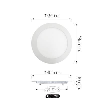 ดาวน์ไลท์ LED NAGAS ALMA SLIM 5.8 นิ้ว 10 วัตต์ DAYLIGHT สีขาว_6