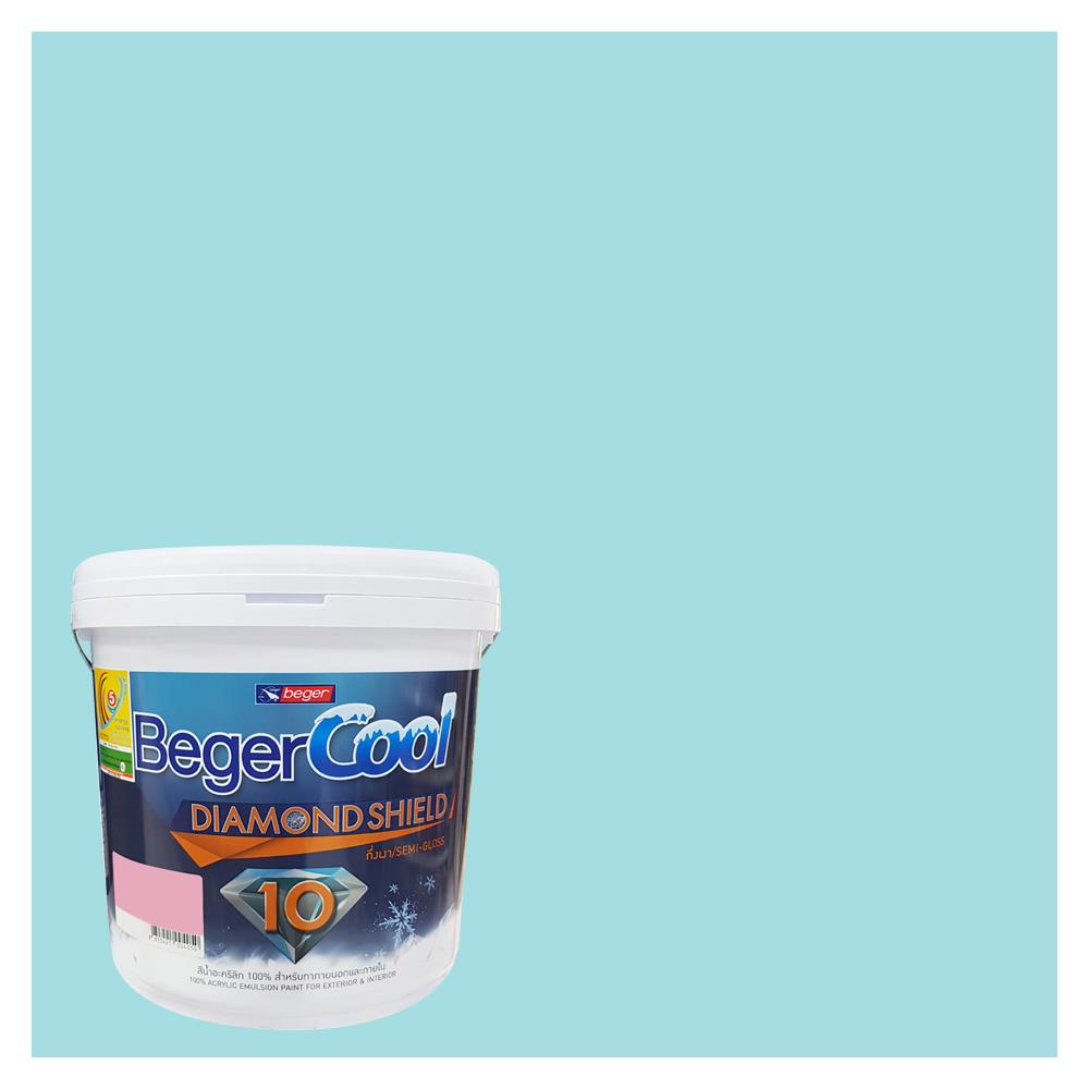 สีน้ำทาภายนอก ชนิดกึ่งเงา BEGERCOOL DIAMONDSHIELD 10 041-3 สี HEAYENLY ANGELS 9 ลิตร