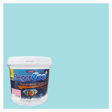 สีน้ำทาภายนอก ชนิดกึ่งเงา BEGERCOOL DIAMONDSHIELD 10 041-3 สี HEAYENLY ANGELS 9 ลิตร_0