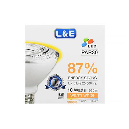 หลอด LED L&E PAR30 10 วัตต์ WARMWHITE E27_2