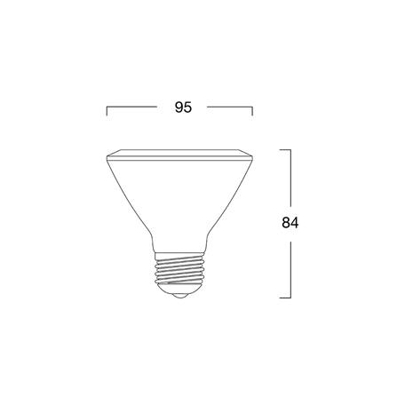 หลอด LED L&E PAR30 10 วัตต์ WARMWHITE E27_4