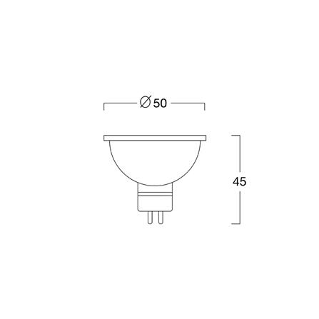 หลอด LED L&E MR16 6 วัตต์ DAYLIGHT GU5.3_5