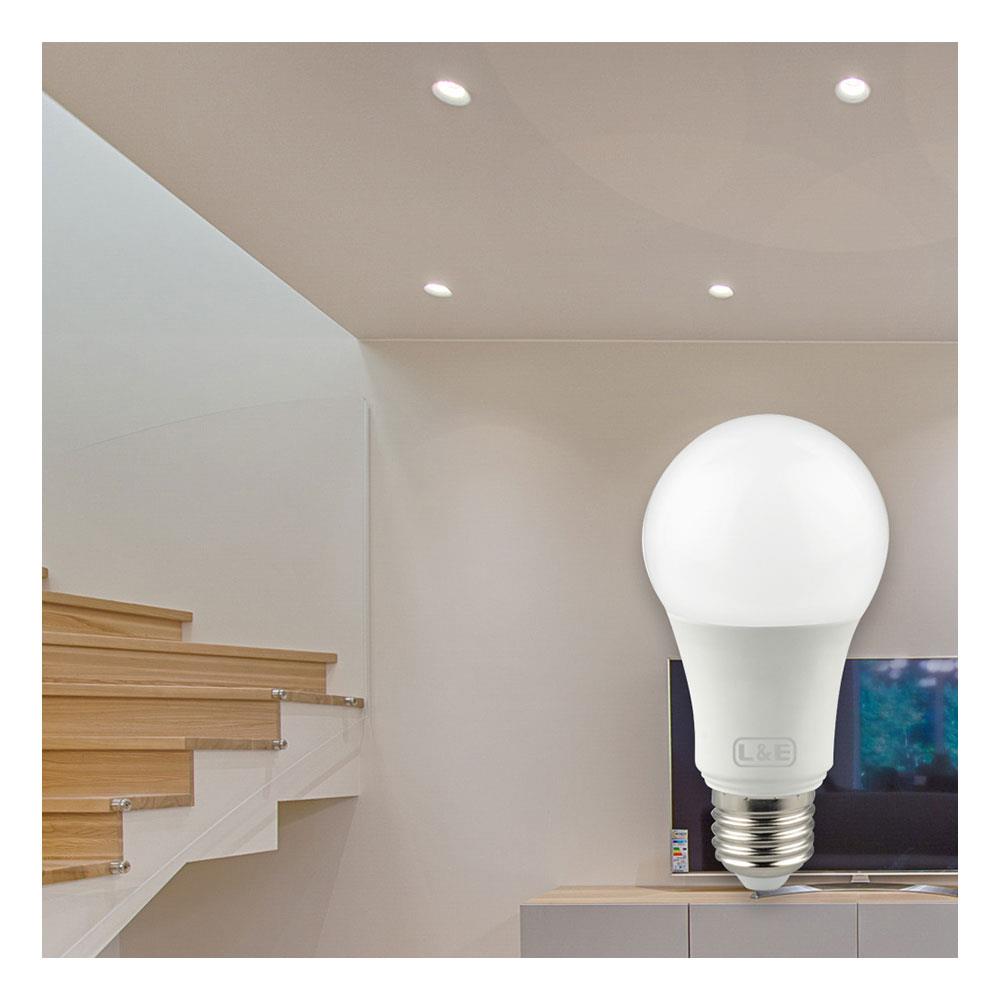 หลอด LED L&E A60 12.5 วัตต์ DAYLIGHT E27