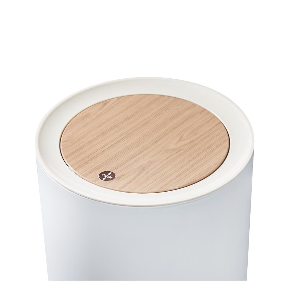 ถังขยะฝากด ACCO MIU 7 ลิตร สีขาว