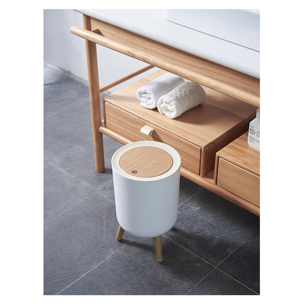 ถังขยะฝากด ACCO MIU 7 ลิตร สีขาว