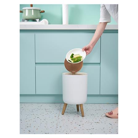 ถังขยะฝากด ACCO MIU 7 ลิตร สีขาว_11