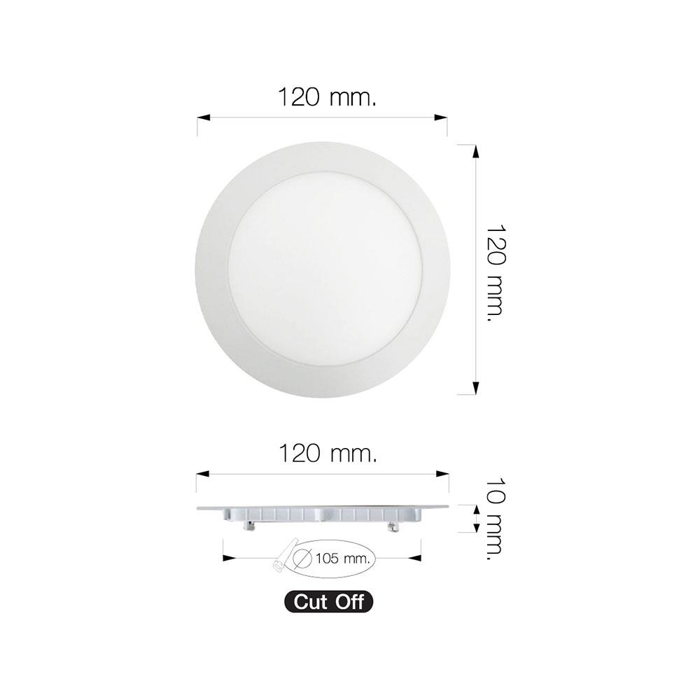 ดาวน์ไลท์ LED NAGAS ALMA SLIM 4.8 นิ้ว 7 วัตต์ DAYLIGHT สีขาว