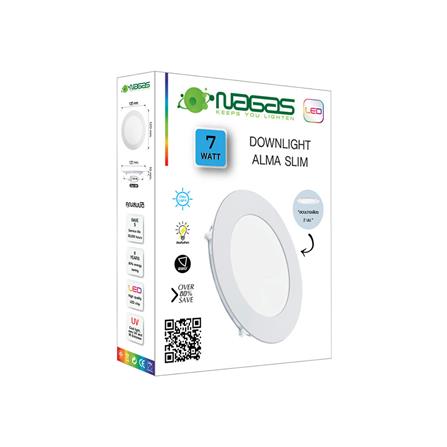 ดาวน์ไลท์ LED NAGAS ALMA SLIM 4.8 นิ้ว 7 วัตต์ DAYLIGHT สีขาว_3
