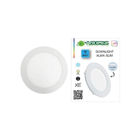 ดาวน์ไลท์ LED NAGAS ALMA SLIM 4.8 นิ้ว 7 วัตต์ DAYLIGHT สีขาว_4