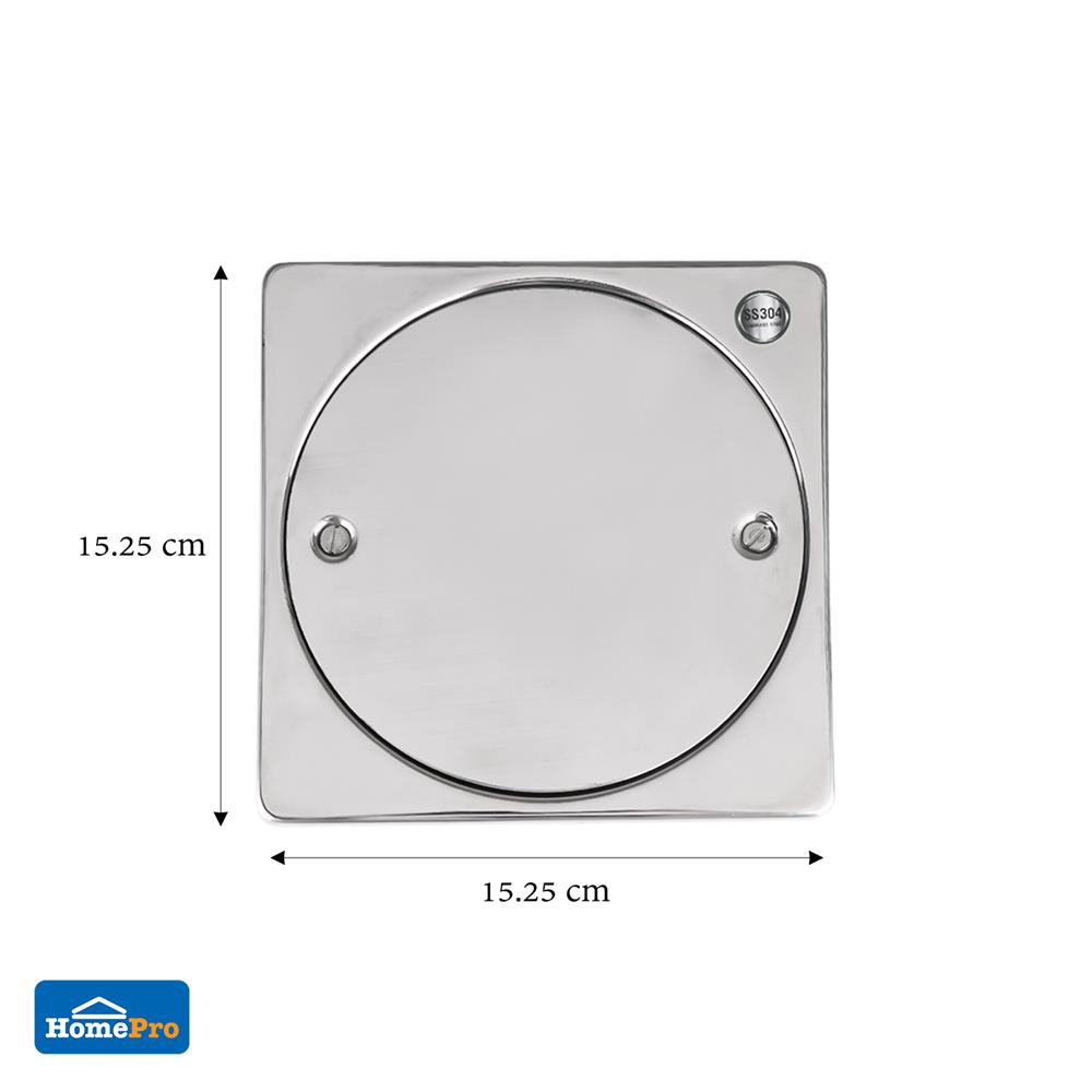 ฝาส้วมสเตนเลส DEXZON 6 นิ้ว