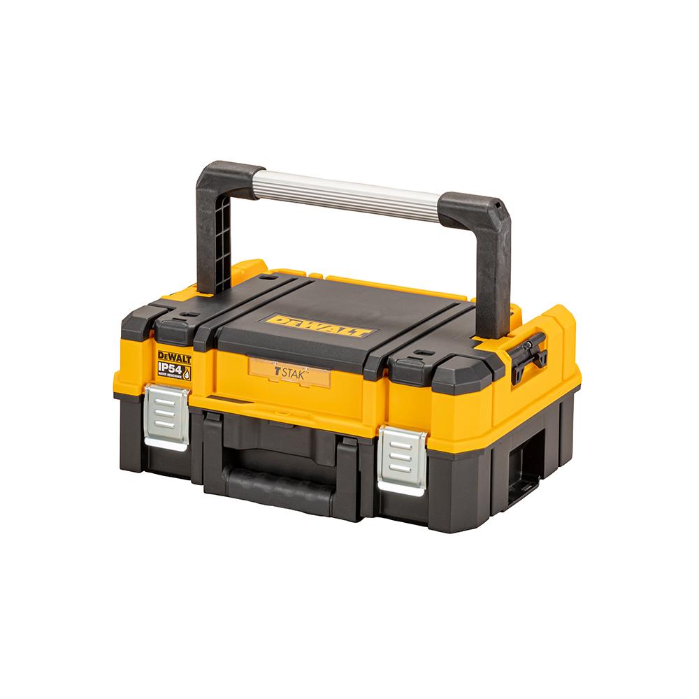 กล่องเครื่องมือ แบบสองด้ามจับ DEWALT TSTAK 30 กก. สีดำ/สีเหลือง