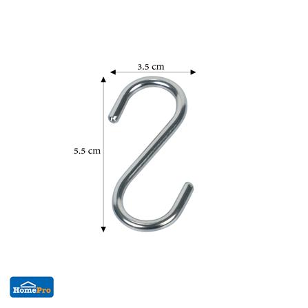 ตะขอสเตนเลสตัว S DEXZON SSL-50 5/8 นิ้วX4 มม. แพ็ก 5 ชิ้น_3