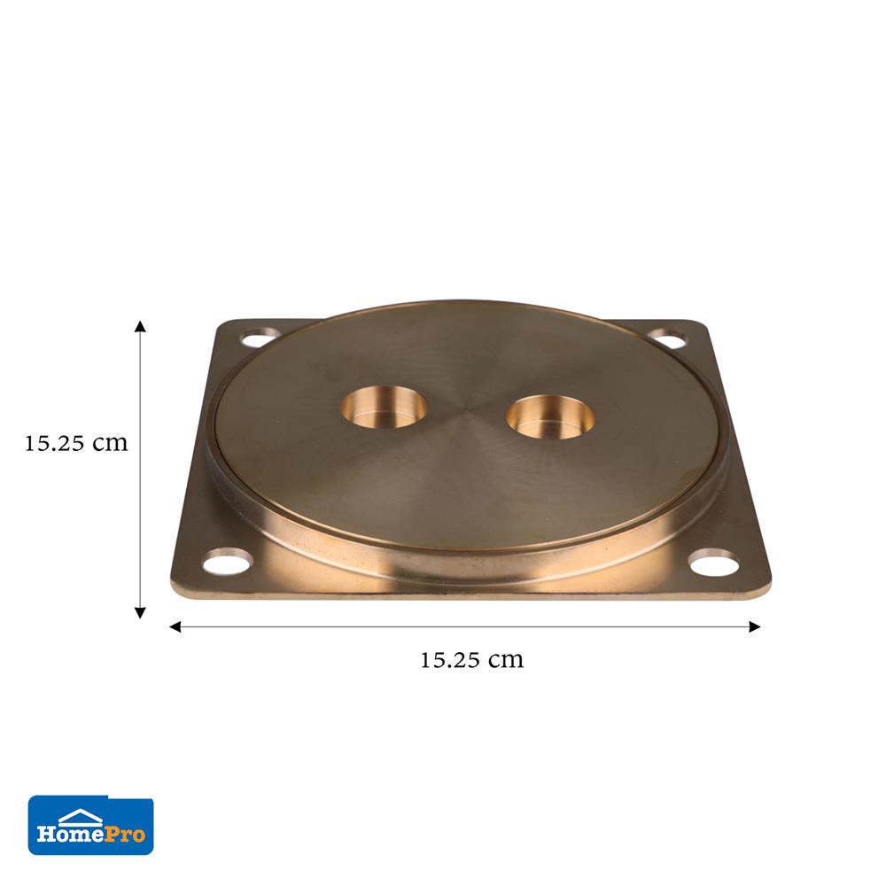 ฝาส้วมทองเหลือง DEXZON 6 นิ้ว
