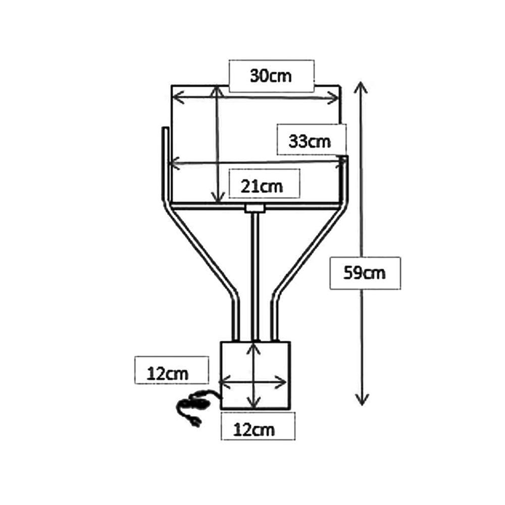 ไฟตั้งโต๊ะ CARINI MT5228NK สีเงิน/ดำ