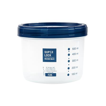 ขวดโหล PP ฝาเกลียว SUPER LOCK  0.725 ลิตร สีน้ำเงิน