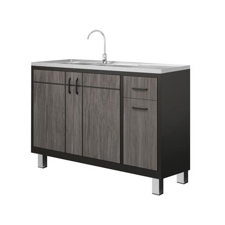 ตู้ตั้งพื้น CABIN CHIC 2หลุม 1ที่พัก 120x85x50 ซม. สีเทา