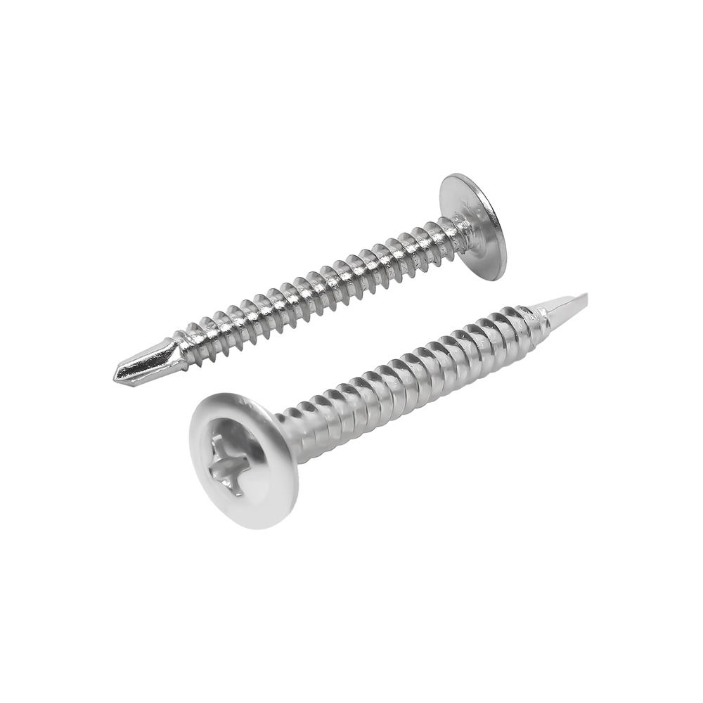 สกรูปลายสว่านหัวบัททอน RHINO 8X1.5 นิ้ว 150 ชิ้น