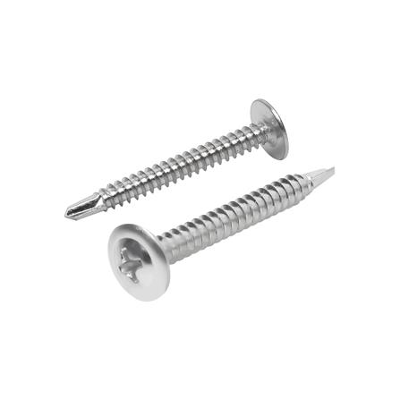 สกรูปลายสว่านหัวบัททอน RHINO 8X1.5 นิ้ว 150 ชิ้น