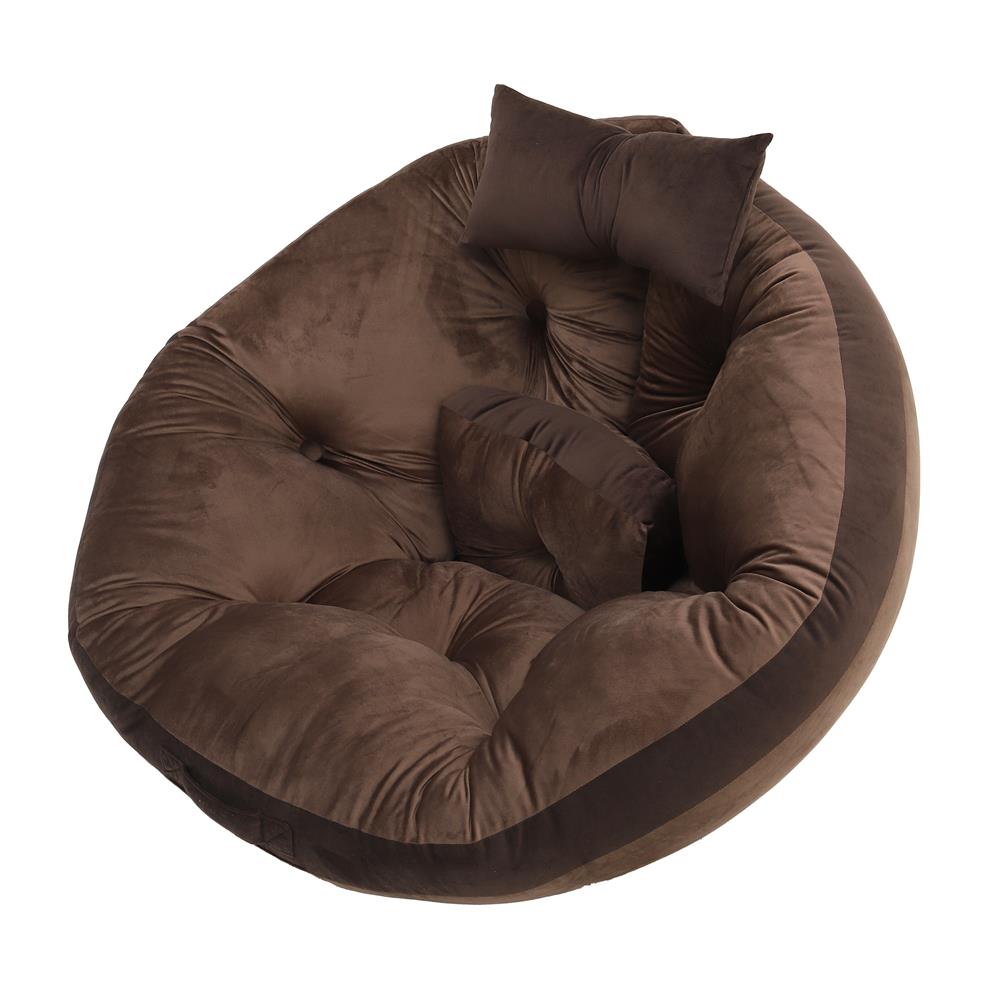 เบาะรองนั่ง HOME LIVING STYLE OREO 34x43 นิ้ว สีน้ำตาล