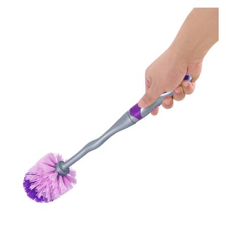 แปรงล้างสุขภัณฑ์พร้อมฐาน BE WISH BOWLING สีม่วง/เทา_3