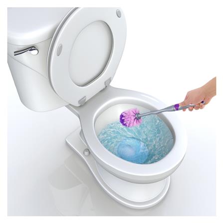 แปรงล้างสุขภัณฑ์พร้อมฐาน BE WISH BOWLING สีม่วง/เทา_4