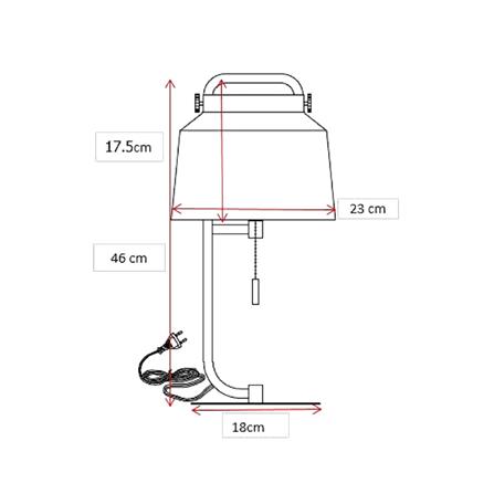 ไฟตั้งโต๊ะ CARINI MT5331 สีเขียว/ทอง_10
