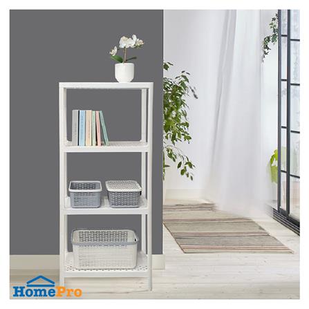 ชั้นวางของ 4 ชั้น STACKO 50X30X116.1 ซม. สีขาว_5