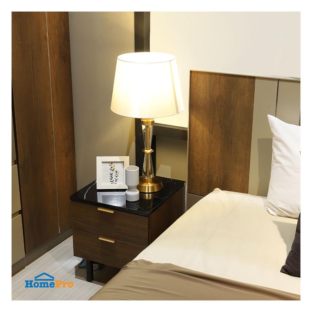 ไฟตั้งโต๊ะ CARINI MT5322 สีขาว/ใส/ทอง