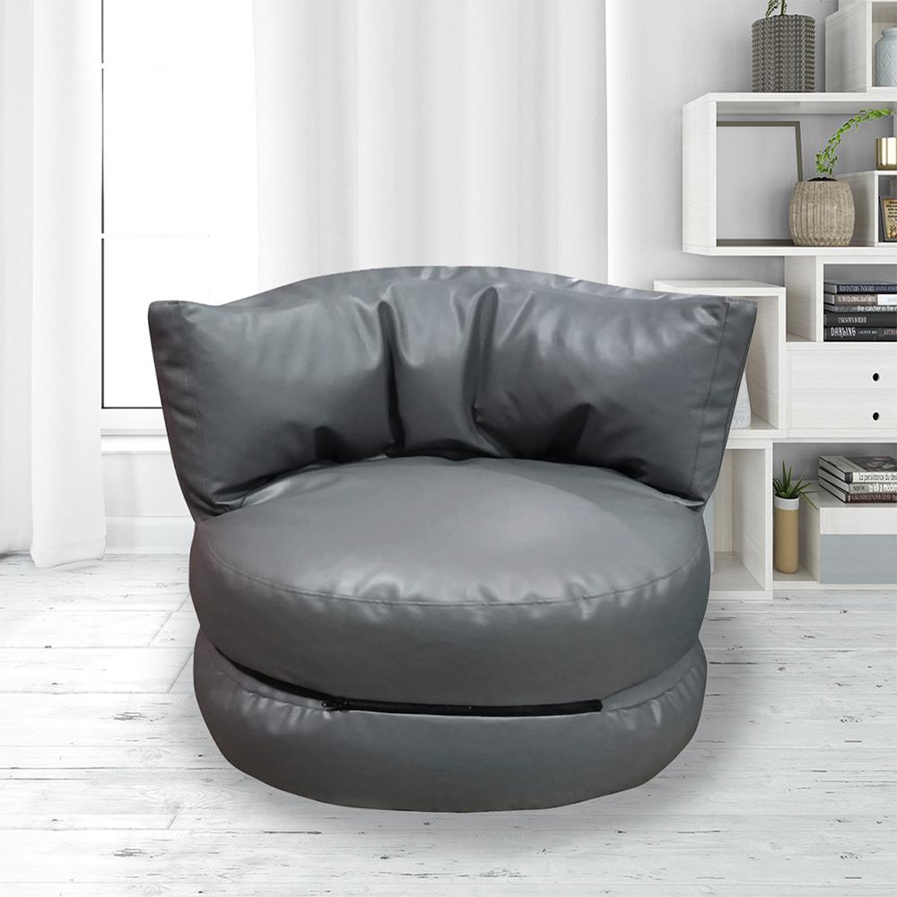 เบาะรองนั่ง HOME LIVING STYLE MOON 28x28 นิ้ว สีเทา