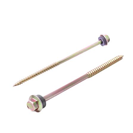 สกรูลอนคู่แปไม้ RHINO 10X105 มม. 100 ชิ้น