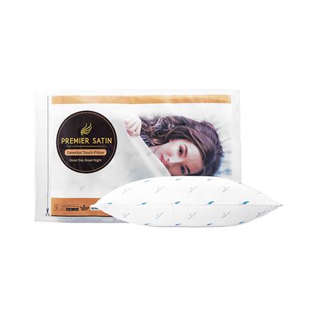 หมอนหนุนสุญญากาศ ใยสังเคราะห์ PREMIER SATIN ESSENTIAL TOUCH 19x28 นิ้ว สีขาว_2