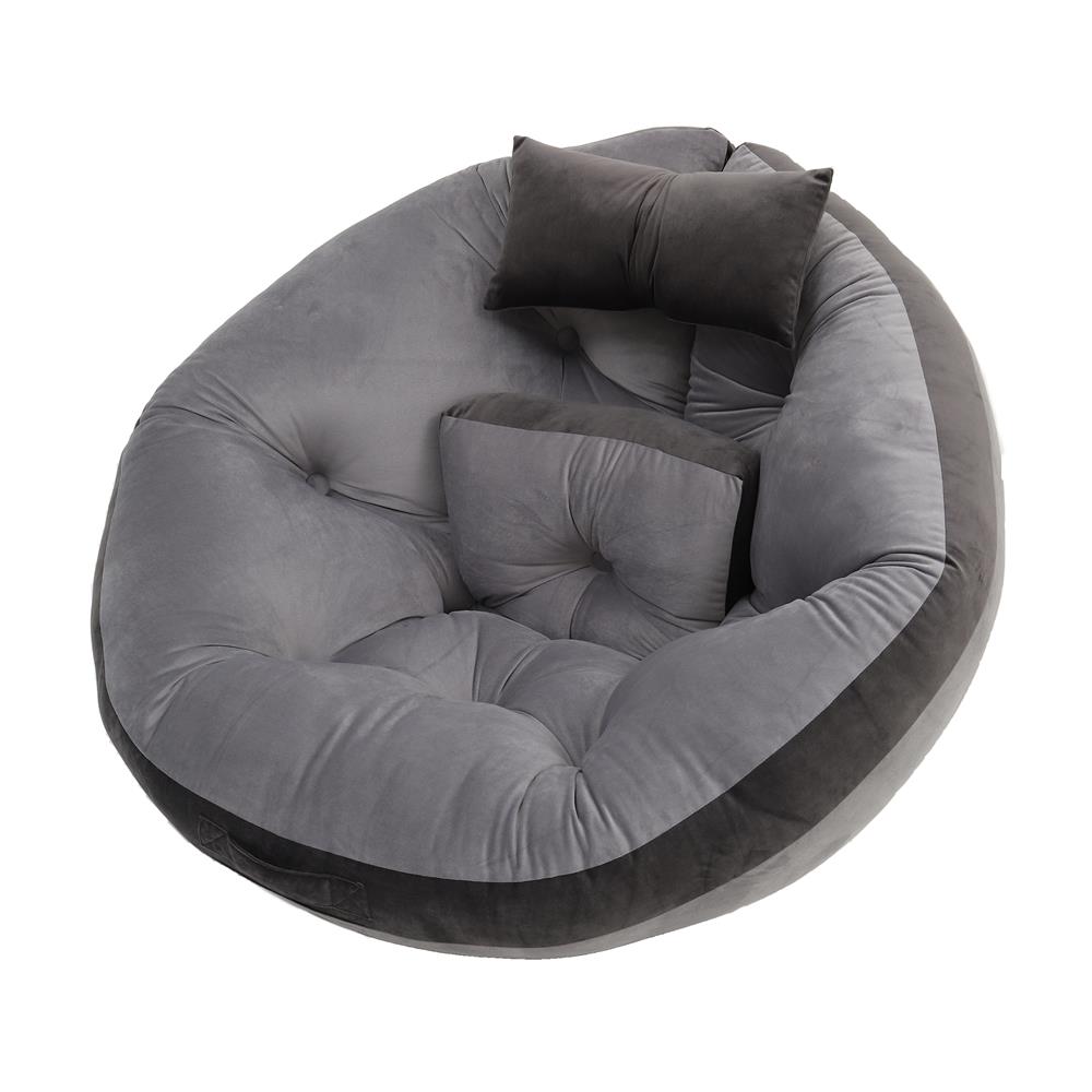 เบาะรองนั่ง HOME LIVING STYLE OREO 34x43 นิ้ว สีเทา