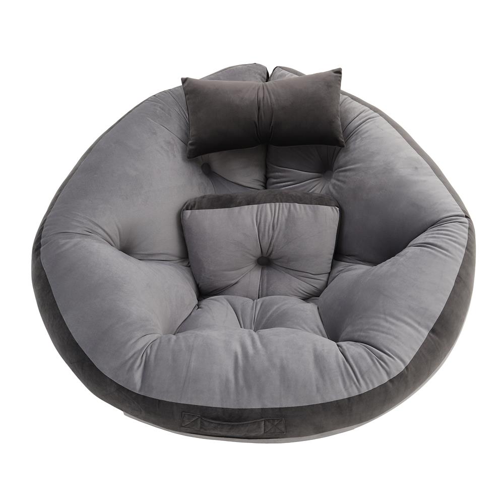 เบาะรองนั่ง HOME LIVING STYLE OREO 34x43 นิ้ว สีเทา