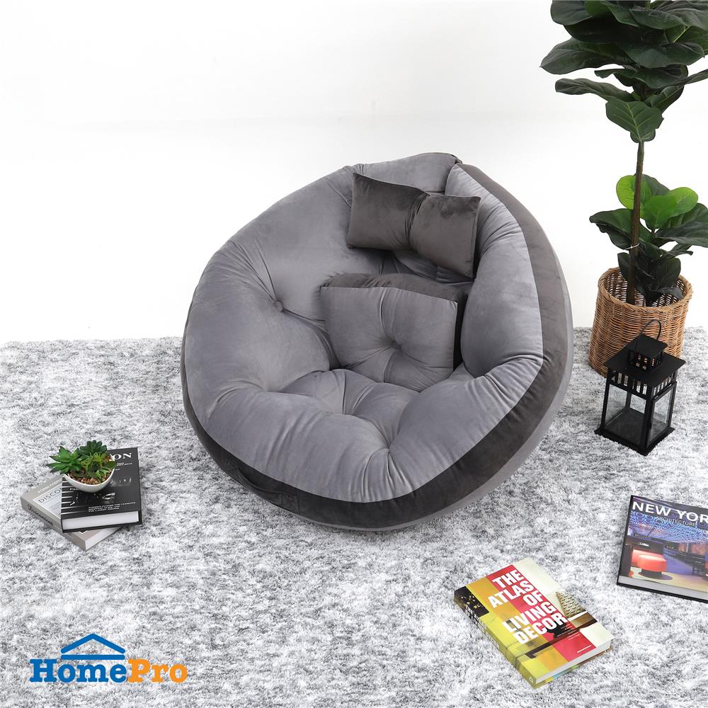 เบาะรองนั่ง HOME LIVING STYLE OREO 34x43 นิ้ว สีเทา