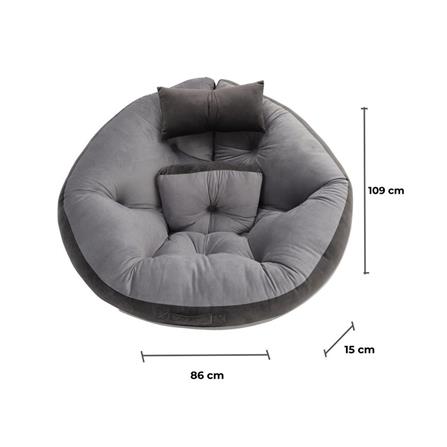 เบาะรองนั่ง HOME LIVING STYLE OREO 34x43 นิ้ว สีเทา_9