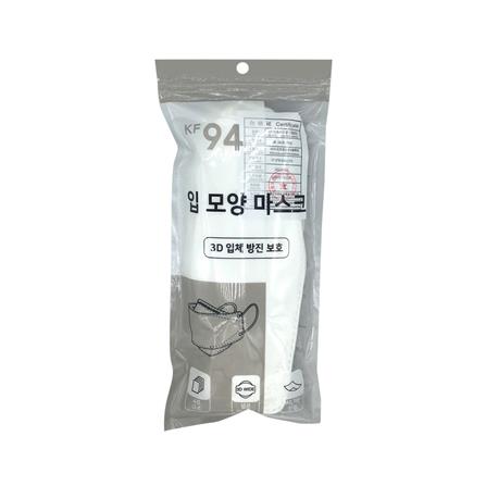 หน้ากากป้องกัน PM2.5 (PMR) 3D KF94 สีขาว 10 ชิ้น_1