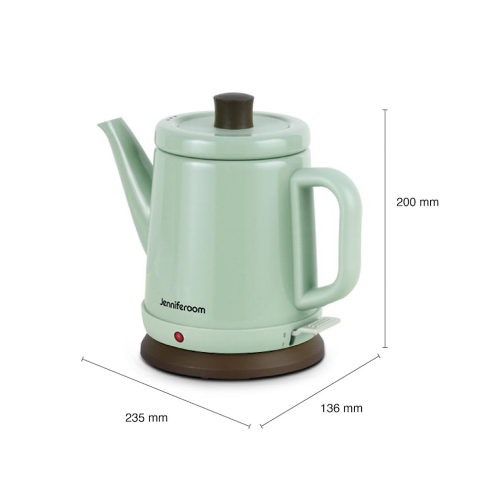 กาต้มน้ำไฟฟ้า JENNIFERROOM JRTH-K181OB 0.80ลิตร สีเขียว