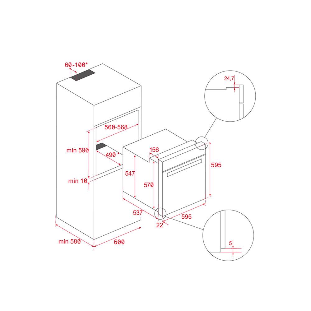 เตาอบฝัง DIGITAL TEKA HLB 8510P BK E04 PIZZA
