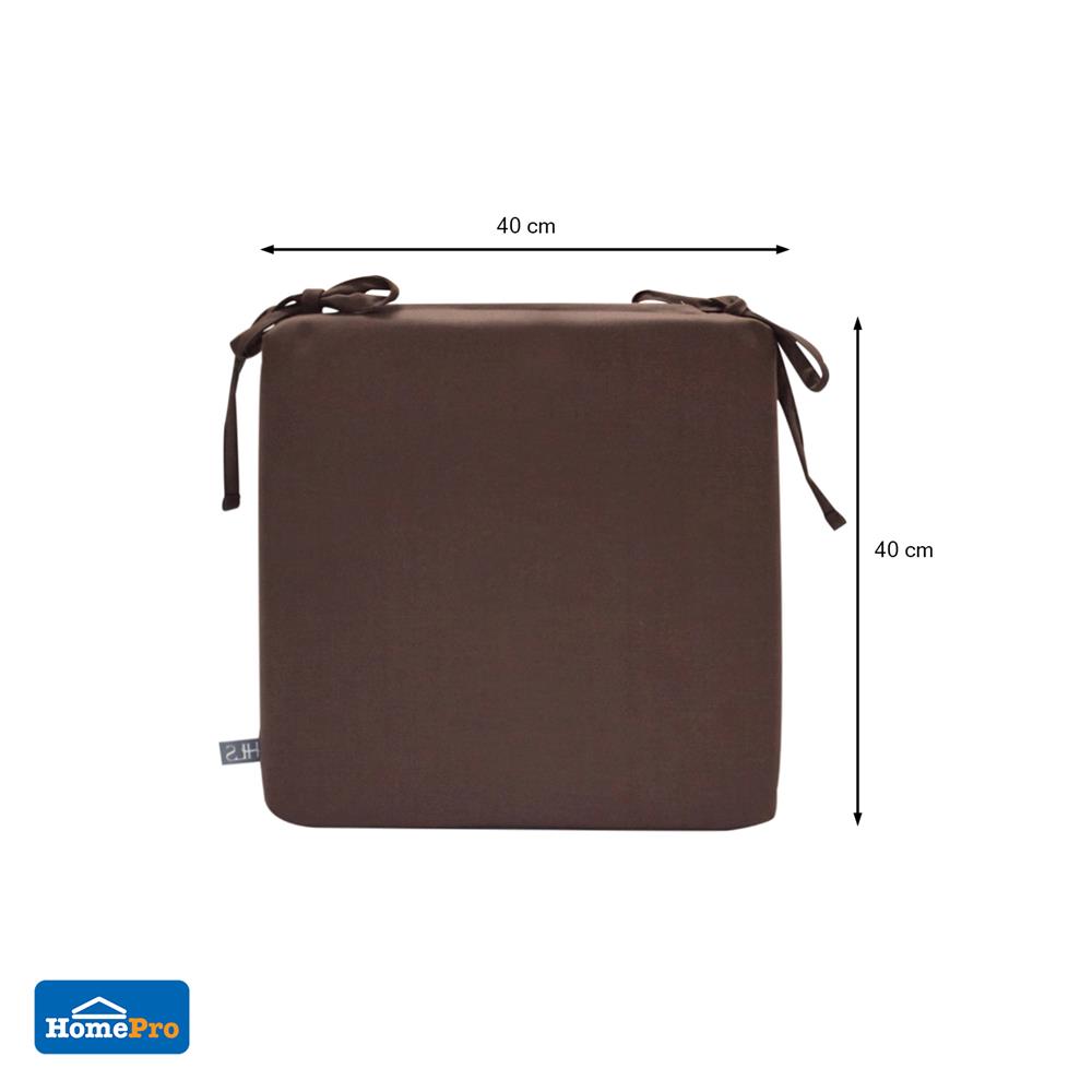 เบาะรองนั่งกันน้ำ HOME LIVING STYLE STILL 16x16 นิ้ว สีน้ำตาล